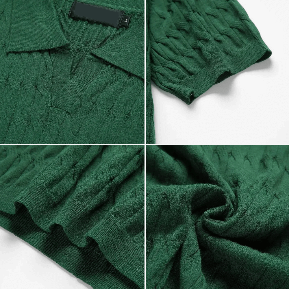 Polo Lattice - Textura e Design Atemporal