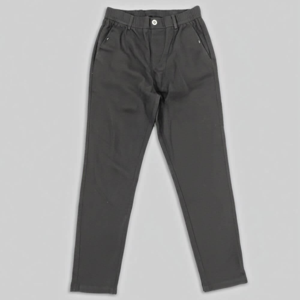 Kit Polo Tricot Verde Escuro + Calça Chino Premium Chumbo