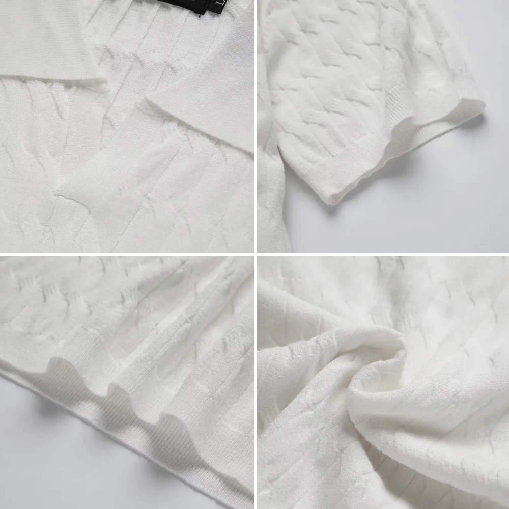 Polo Lattice - Textura e Design Atemporal