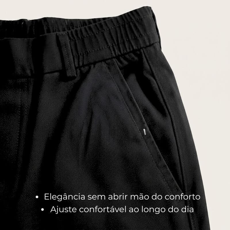 Kit Polo Tricot Preta + Calça Chino Premium Preta
