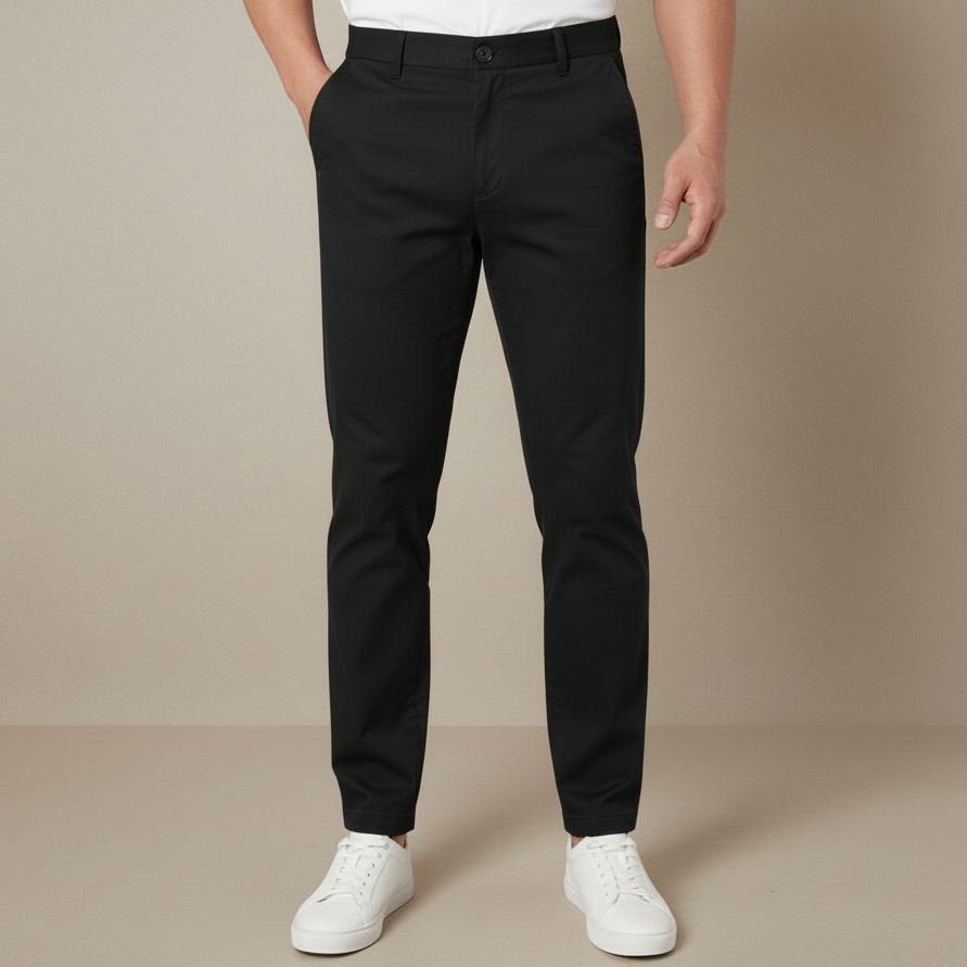Kit Conforto Comtemporâneo - Camiseta Essential Algodão Premium e Calça Slim Alfaiataria Casual