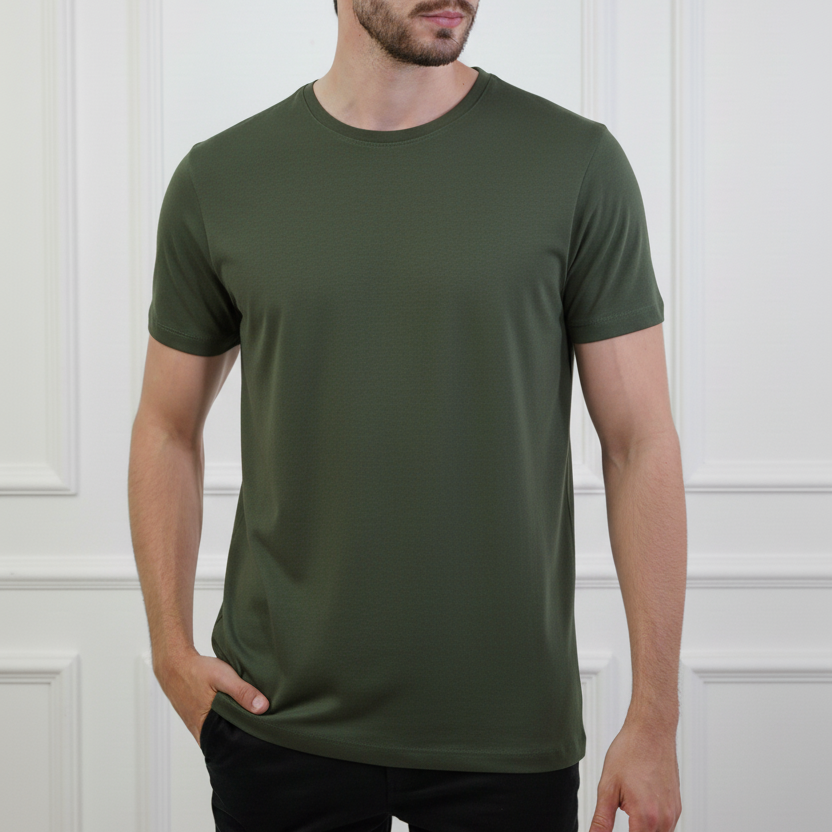 Kit Conforto Comtemporâneo - Camiseta Essential Algodão Premium e Calça Slim Alfaiataria Casual