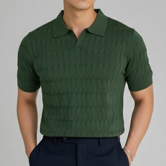 Polo Lattice - Textura e Design Atemporal
