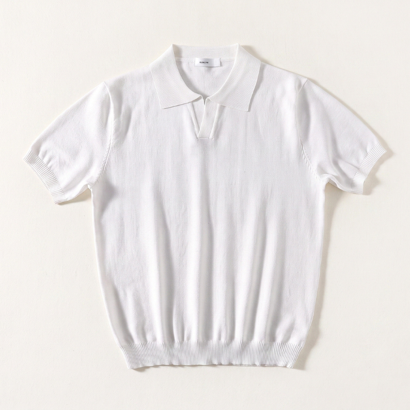 Kit Polo Tricot Branca + Calça Chino Premium Chumbo