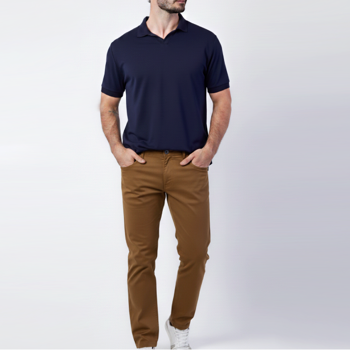 Kit Casual com Presença - Polo Essenziale e Calça Firenze Casual