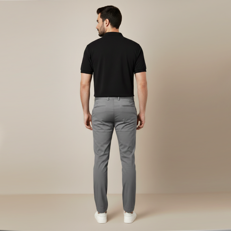 Kit Trabalho com Estilo - Polo Essenziale e Calça Slim Alfaiataria Casual