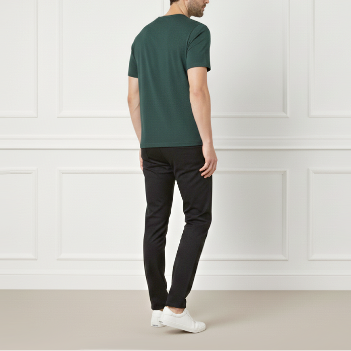 Kit Conforto Comtemporâneo - Camiseta Essential Algodão Premium e Calça Slim Alfaiataria Casual